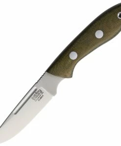 Flash Sale 🔔 Bark River Knives Adventurer II BA05143MGC, 3.6" Elmax Satin Plain Blade, Green Micarta Handle 💯