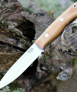 Hot Sale 👏 Bark River Knives Bark River Aurora - Natural Canvas Micarta (4.8" A2 Satin) 06-115M-NC ⭐