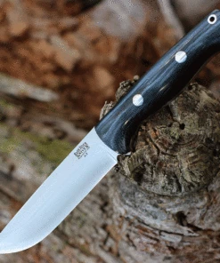 Best deal 🎉 Bark River Knives Bark River Bravo 1.25 Rampless - Black Micarta (5" A2) 07-115-M-BCR 🎁