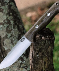 Best Sale 🧨 Bark River Knives Bark River Bravo 1 Rampless Green Micarta (4" CPM-3V) 07-121M-GC 👍