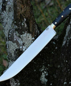 Wholesale 🧨 Bark River Knives Bark River Edwin Forrest Bowie - Black Canvas Micarta (12.25" A2 Satin) 08-315M-BC 🤩