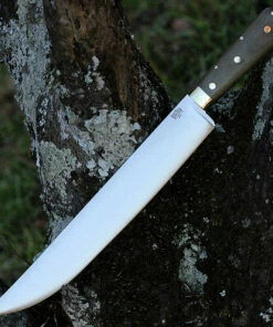 Deals 🔥 Bark River Knives Bark River Edwin Forrest Bowie - Green Canvas Micarta (12.25" A2 Satin) 08-315M-GC 🤩