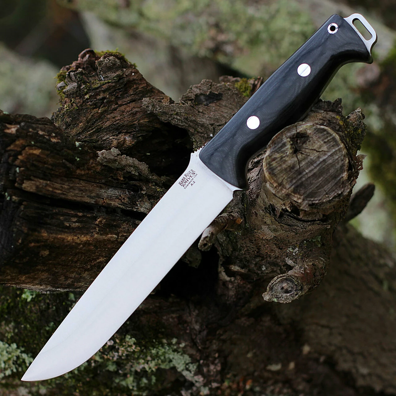 Outlet 🤩 Bark River Knives Bark River Bravo 2 - Black Canvas Micarta (7" Satin A2) 07-211M-BC ❤️ 1 Outlet 🤩 Bark River Knives Bark River Bravo 2 - Black Canvas Micarta (7" Satin A2) 07-211M-BC ❤️