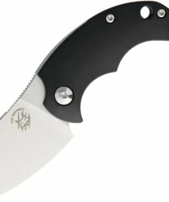 Deals 🎉 Bastinelli Creations BB Drago Friction Folder, 1.75" N690 Satin Plain Blade, Black FRN Handle, Black Leather Pouch 🤩