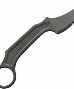 Promo ⌛ Bastinelli Creations Anomaly Fixed Blade BAS238, 2.25" N690CO Dark Stonewashed Plain Blade, Gray Bohler N690CO Stainless Steel Handle 😀