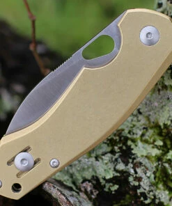 Flash Sale 🔔 GiantMouse ACE Biblio - Brass (2.9" M390 Satin) BIBLIO-BRASS 🛒 -Automatic Knives shop BIBLIO BRASS.3 74744.1643841499