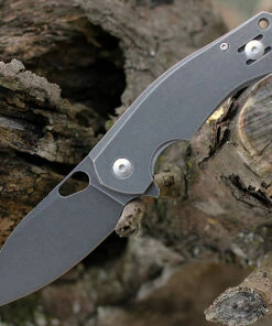 Discount 🧨 GiantMouse ACE Biblio Flipper, 2.9" PVD Stonewashed M390 Drop Point Blade, PVD Stonewashed Titanium Handle 👍