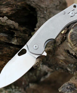 Cheapest ✔️ GiantMouse ACE Biblio Flipper, 2.9" Satin M390 Drop Point Blade, Titanium Handle 🧨