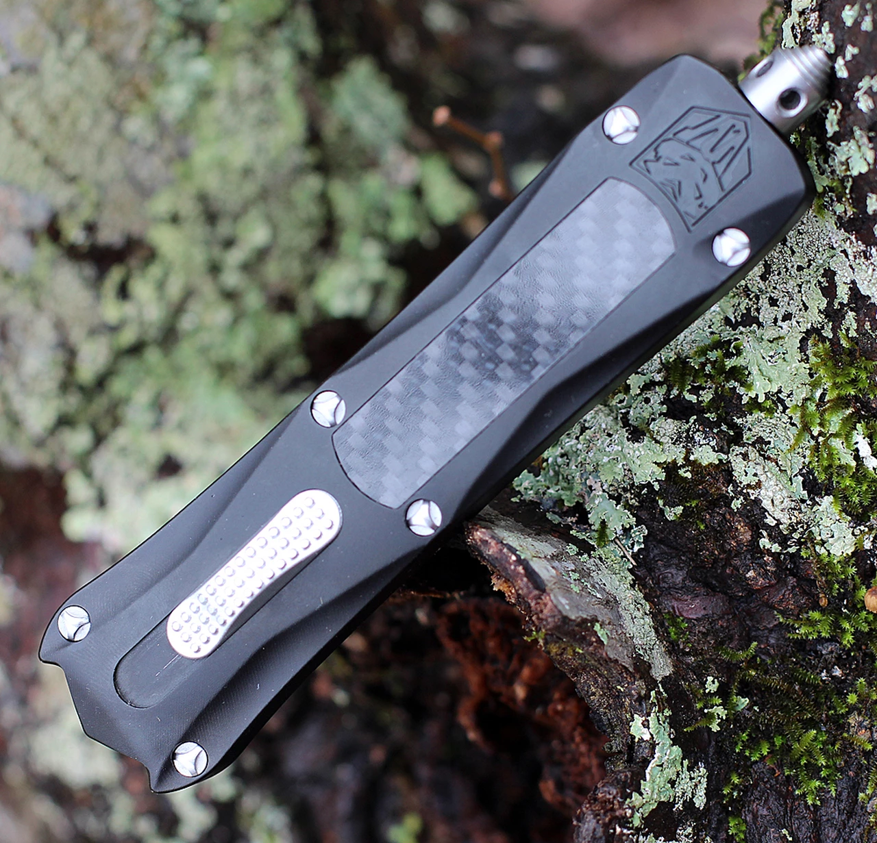 Discount 😀 CobraTec Knives BLKKCDS Black King Cobra, 4" D2 Steel Drop Point Serrated Blade, Anodized Aviation Aluminum Handle w/ Carbon Fiber Inlay 😍 4 Discount 😀 CobraTec Knives BLKKCDS Black King Cobra, 4" D2 Steel Drop Point Serrated Blade, Anodized Aviation Aluminum Handle w/ Carbon Fiber Inlay 😍 - Image 4