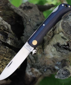 Deals 🛒 Boker Solingen Rangebuster 110914, 3.03" Bohler N690 Steel Satin Plain Blade, Maroon Linen Micarta Handles ⌛