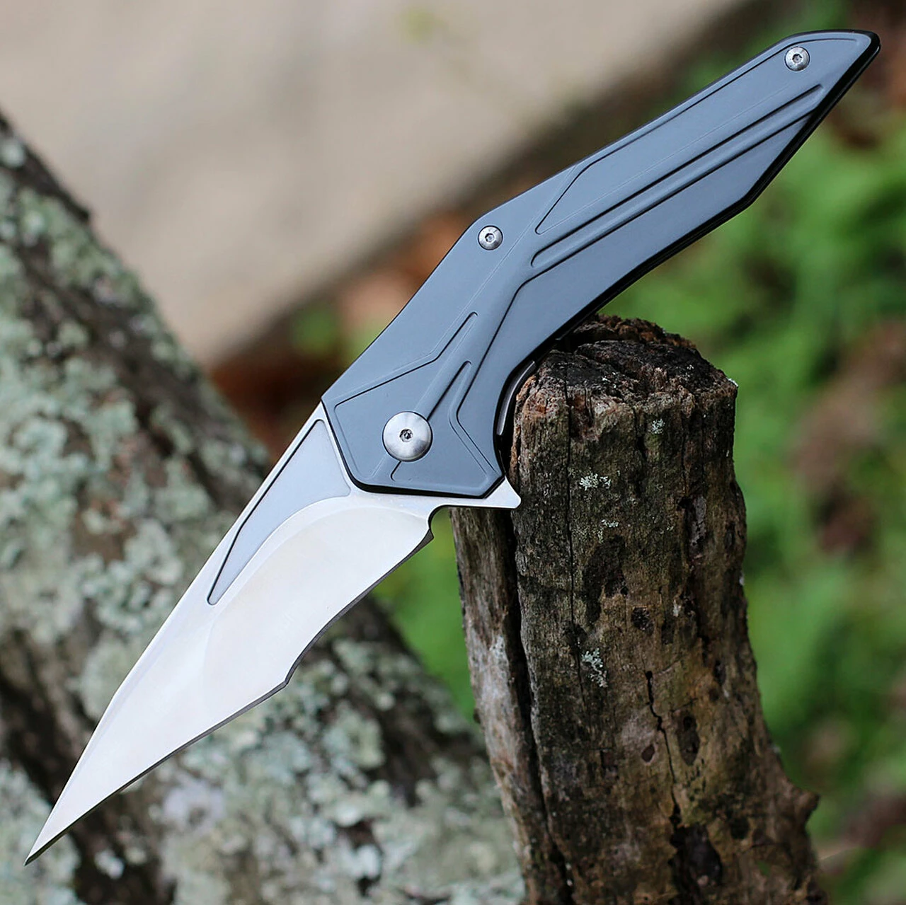 Outlet 😍 Brous Blades Tyrant, 4.5 Satin Linerlock Plain Blade, Gray Aluminum Handle ❤️ 1 Outlet 😍 Brous Blades Tyrant, 4.5 Satin Linerlock Plain Blade, Gray Aluminum Handle ❤️