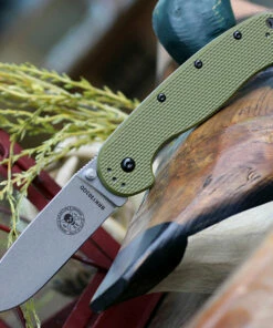 Best deal 😍 ESEE Knives Esee Avispa Framelock SK5 OD BRK1303OD, 3.65" SK5 High Carbon Steel Plain Blade, OD Green Nylon Handles ✔️