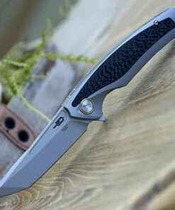 Top 10 🧨 Bestech T1706B Predator, 3.6" CPM-S35VN Plain Blade, Gray Titanium Handle w/Carbon Fiber Inlay ❤️ -Automatic Knives shop BT1706B.3 48772.1588780902