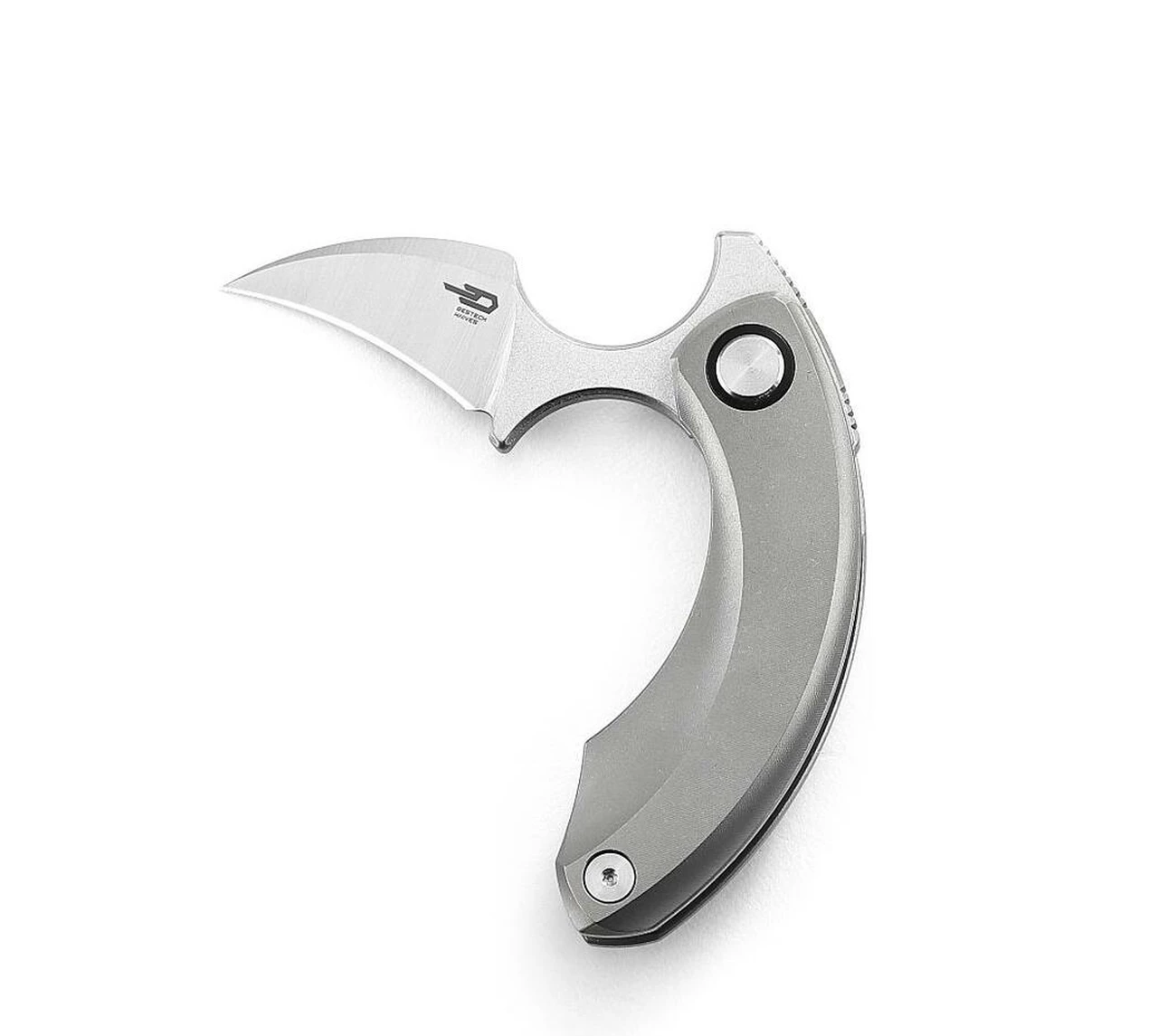 New 🎁 Bestech Knives Strelit BT2103A, 2.19" CPM-S35VN Satin Stonewashed Reverse Hawkbill Plain Blade, Grey 6AL4V Titanium Handles ⭐ 1 New 🎁 Bestech Knives Strelit BT2103A, 2.19" CPM-S35VN Satin Stonewashed Reverse Hawkbill Plain Blade, Grey 6AL4V Titanium Handles ⭐