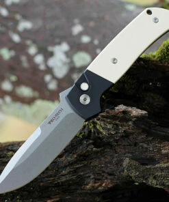 Discount ⭐ Pro-Tech Terzuola ATCF Automatic "Tuxedo" Blk Alum / Ivory Micarta (3.5" SW Magnacut) BT2751 👏