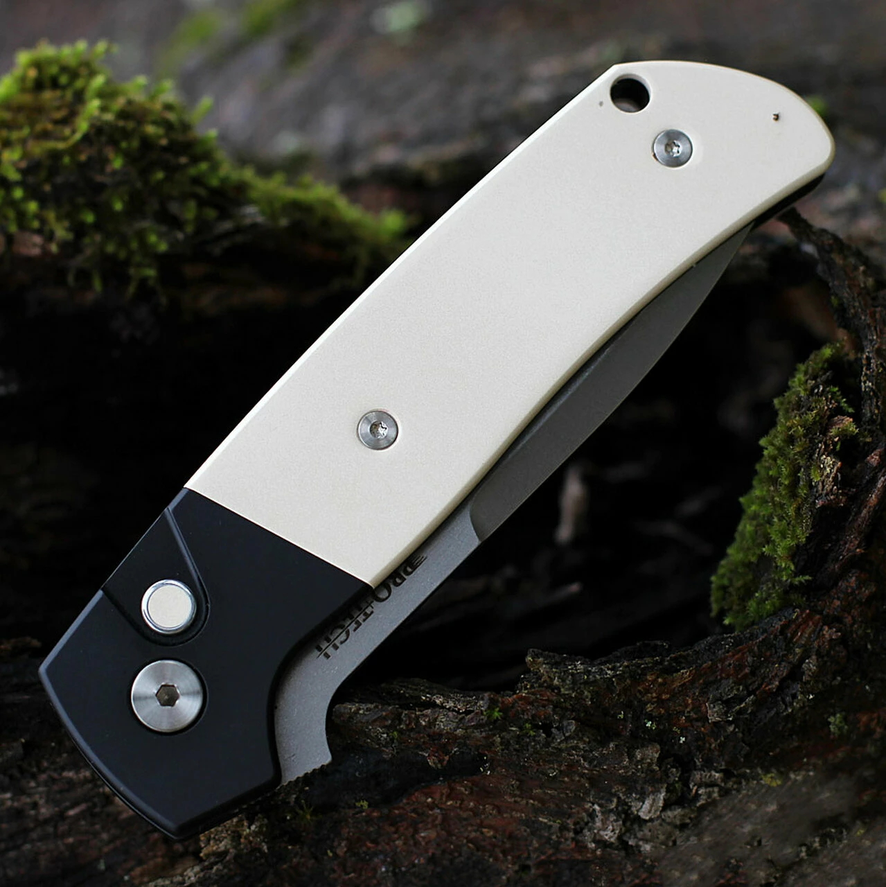 Discount ⭐ Pro-Tech Terzuola ATCF Automatic "Tuxedo" Blk Alum / Ivory Micarta (3.5" SW Magnacut) BT2751 👏 3 Discount ⭐ Pro-Tech Terzuola ATCF Automatic "Tuxedo" Blk Alum / Ivory Micarta (3.5" SW Magnacut) BT2751 👏 - Image 3