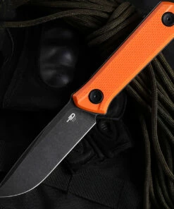 Top 10 ✨ Bestech Hedron Fixed Blade - Orange G-10 (3.75" D2 Black SW) BFK02C 💯