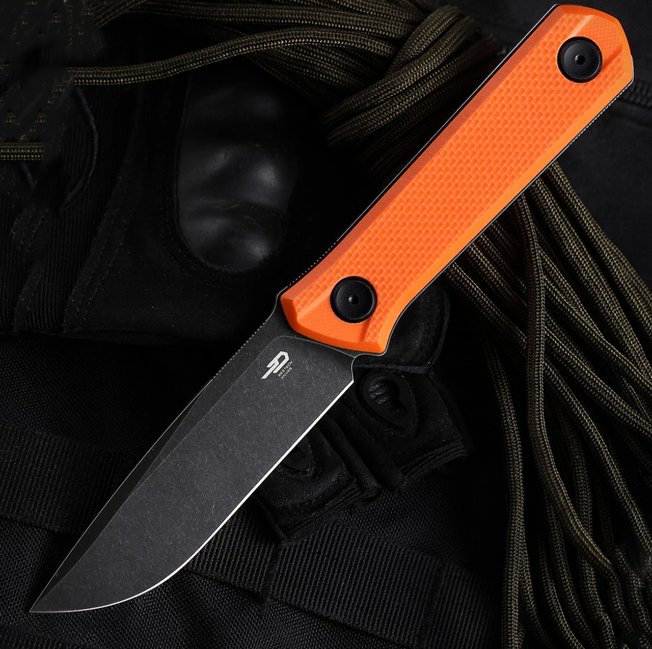 Top 10 ✨ Bestech Hedron Fixed Blade - Orange G-10 (3.75" D2 Black SW) BFK02C 💯 1 Top 10 ✨ Bestech Hedron Fixed Blade - Orange G-10 (3.75" D2 Black SW) BFK02C 💯