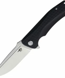 Hot Sale 😀 Bestech Mako BG27A Flipper Knife, 3.74" D2 Drop Point Blade, Milled Black G-10 Handle 💯