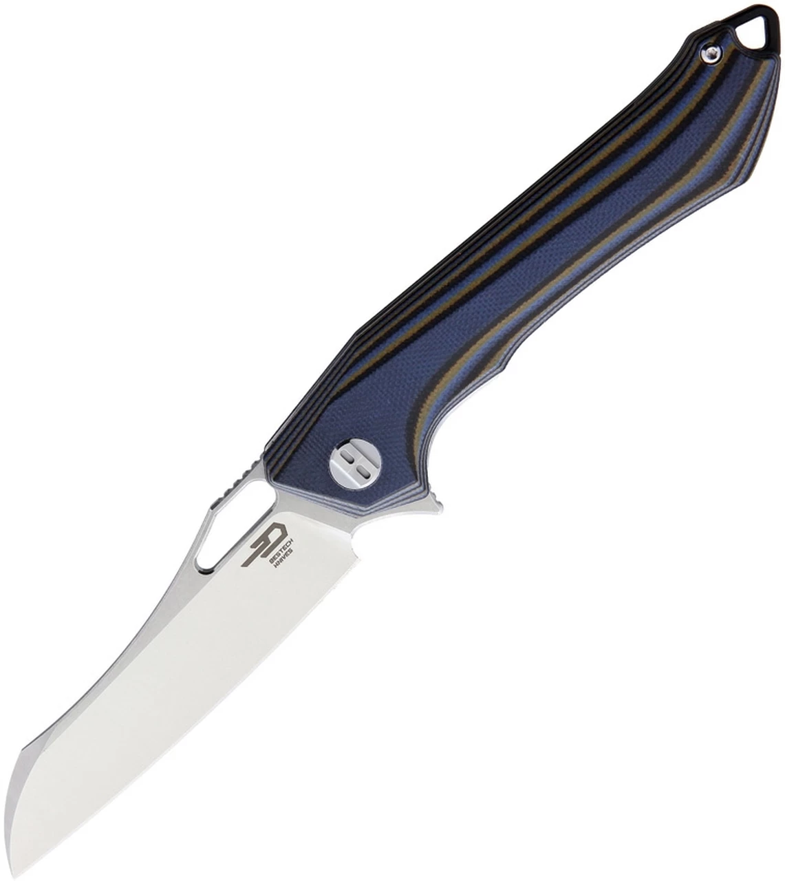 Cheap ✔️ Bestech Platypus BG28D Flipper Knife, 3.43" D2 Two-Tone Sheepsfoot Blade, Milled Blue, Brown & Black G-10 Handle 🔥 1 Cheap ✔️ Bestech Platypus BG28D Flipper Knife, 3.43" D2 Two-Tone Sheepsfoot Blade, Milled Blue, Brown & Black G-10 Handle 🔥