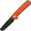 Best Sale ⌛ Bestech Knives Sledgehammer BG31A-2, 3" D2 Stonewashed Black Tanto Blade, Orange G-10 Handle 🧨