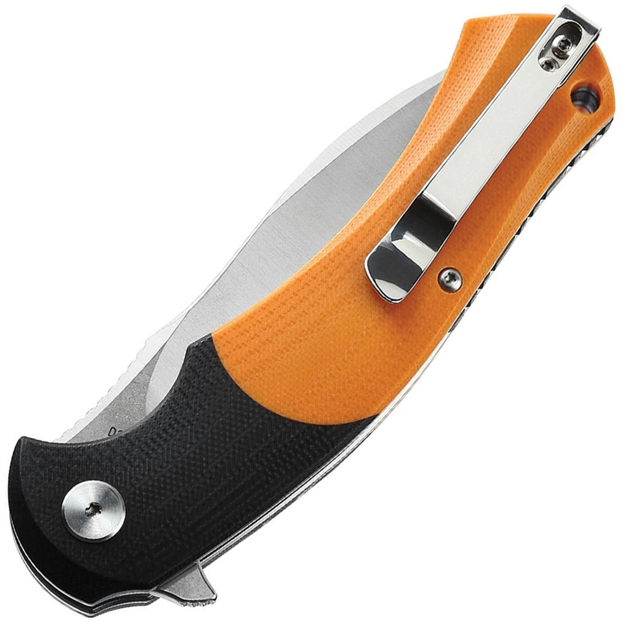 Cheapest ⌛ Bestech Knives Penguin Flipper Knife BG32C, 3.6" D2 Satin & Stonewash Plain Blade, Orange & Black G-10 Handle 🤩 2 Cheapest ⌛ Bestech Knives Penguin Flipper Knife BG32C, 3.6" D2 Satin & Stonewash Plain Blade, Orange & Black G-10 Handle 🤩 - Image 2