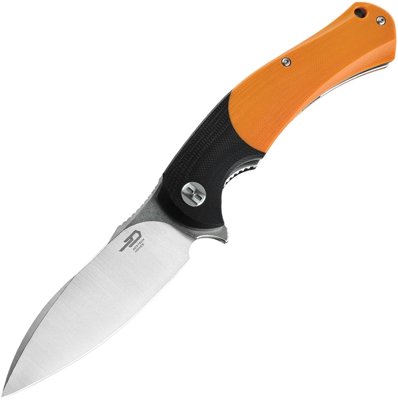 Cheapest ⌛ Bestech Knives Penguin Flipper Knife BG32C, 3.6" D2 Satin & Stonewash Plain Blade, Orange & Black G-10 Handle 🤩 1 Cheapest ⌛ Bestech Knives Penguin Flipper Knife BG32C, 3.6" D2 Satin & Stonewash Plain Blade, Orange & Black G-10 Handle 🤩