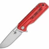 Hot Sale 👏 Bestech Knives Circuit BG35C-1, 3.25" K110 Satin Drop Point Blade, Red Milled G-10 Handle 🌟