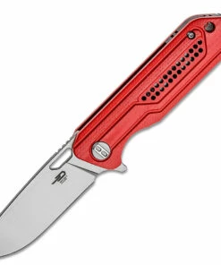 Hot Sale 👏 Bestech Knives Circuit BG35C-1, 3.25" K110 Satin Drop Point Blade, Red Milled G-10 Handle 🌟