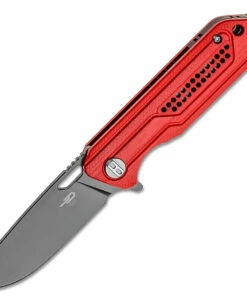 Top 10 💯 Bestech Knives Circuit BG35C-2, 3.25" K110 Gray Titanium Coated Drop Point Blade, Red Milled G-10 Handle ✨