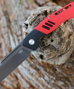 Best Pirce 🧨 Bestech Rockface - Red / Blk G10 (3.4" D2 Black) BG46D 👍