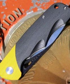 Flash Sale 👍 Bestech Airstream - Blk / Yellow G10 (3.9" D2 Two Tone Drop Point) BG47A 👏 6 Flash Sale 👍 Bestech Airstream - Blk / Yellow G10 (3.9" D2 Two Tone Drop Point) BG47A 👏 -Automatic Knives shop BTKG47A.4 36135.1645031705