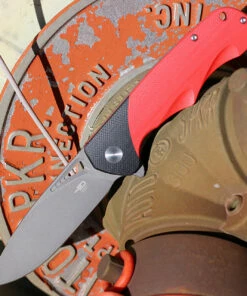 Wholesale 👏 Bestech Airstream - Red / Blk G10 (3.9" D2 Gray Drop Point) BG47D ⌛