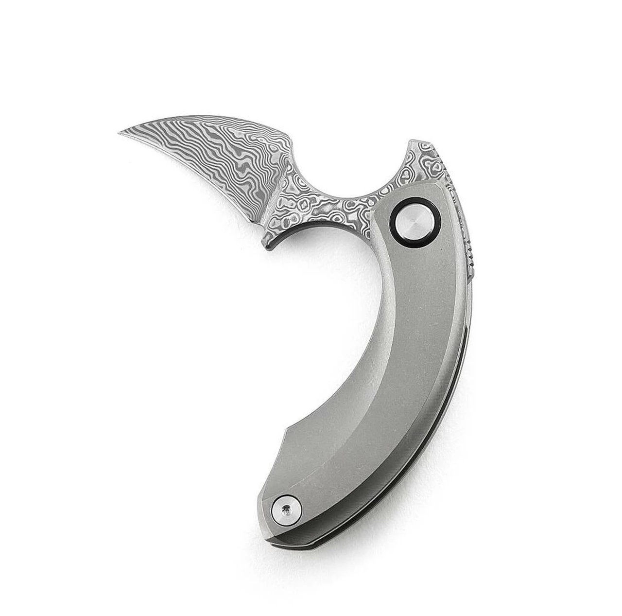 Promo ๐งจ Bestech Knives Strelit BT2103G, 2.19" Damascus Reverse Hawkbill Plain Blade, Grey Stonewashed Titanuim Handles ๐ฅ 1 Promo ๐งจ Bestech Knives Strelit BT2103G, 2.19" Damascus Reverse Hawkbill Plain Blade, Grey Stonewashed Titanuim Handles ๐ฅ