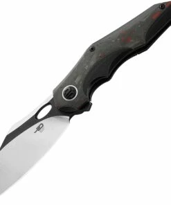 Best Sale 💯 Bestech Knives Nogard Black & Red CF (3.38" M390 Two-Tone) BT2105D 🌟