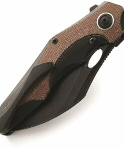 Best Sale 💯 Bestech Knives Nogard Natural Ti Micarta (3.38" M390 Black) BT2105E 👍 -Automatic Knives shop BTKT2105E 1 86056.1631120468