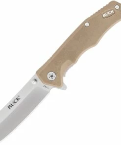 Hot Sale 👍 Buck Knives Trunk 0252TNS, 2.875" 7Cr Stainless Steel Satin Cleaver Blade, Khaki G-10 Handles 🛒