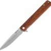 Cheap 💯 Buck Knives Decatur 0256BRS, 3.63" 7Cr Stainless Steel Satin Drop Point Blade, Guibourtia Ehie Wood Handles 🤩