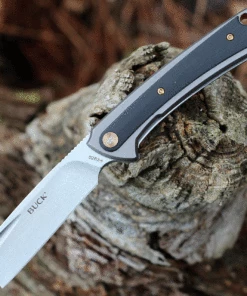 Best deal ✨ Buck Knives Buck 263 HiLine Flipper - Gray Aluminum and Blk G-10 (3.25" D2 Cleaver SW) ❤️