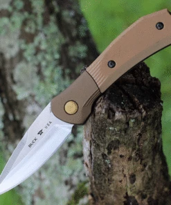 Discount 🧨 Buck Knives Buck Paradigm Shift Automatic 591BRS, 3" S35VN Drop Point Blade, Brown G-10 Handle ❤️