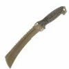 Hot Sale 🌟 Buck Knives Buck Talon Machete Tan, 10" Desert Tan Partially Serrated, 5160 Carbon Steel Sawback Blade, Camo Linen Micarta Handle ⌛