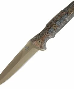 Deals 🛒 Buck Knives Buck GCK Spear Point 5.5" Coyote Tan Finish 5160 Carbon Steel Blade, Tri-Color Canvas Micarta Handle ⭐