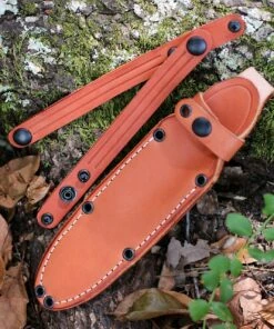 Top 10 ⭐ Bark River Knives Bravo 1.5 Field, 5.8" CPM-3V Plain Blade, Green Canvas Micarta Handle ✔️ -Automatic Knives shop Bravo1.5 sheath 79298.1600700887.1280.1280 54464.1600701444