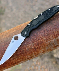 Buy 🧨 Spyderco Knives Spyderco Police 4 Lightweight C07PBK4, 4.39" VG-10 Plain Blade, FRN Handle ⭐