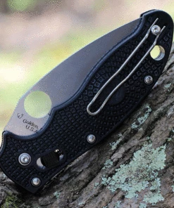 Hot Sale 👏 Spyderco Knives Spyderco Manix 2 Lightweight Black FRCP (3.37" CTS BD1N Satin) C101PBK2 ✔️ -Automatic Knives shop C101PBK2.5 88776.1629907481