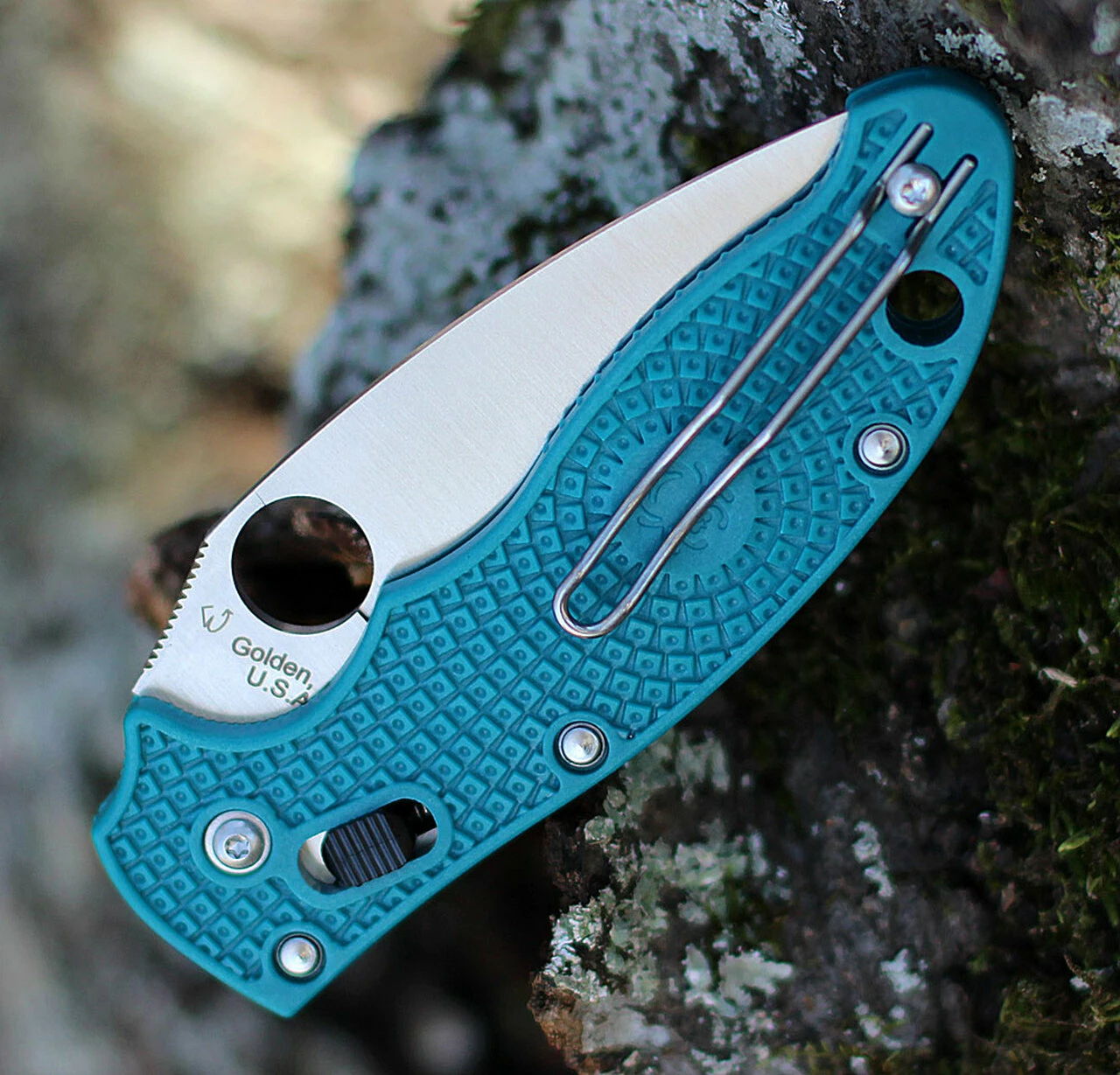 Deals 💯 Spyderco Knives Spyderco Manix 2 Lightweight CPM SPY27 - C101PCBL2, 3.37" CPM SPY27 Satin Plain Blade, Blue FRCP Handle 🎁 3 Deals 💯 Spyderco Knives Spyderco Manix 2 Lightweight CPM SPY27 - C101PCBL2, 3.37" CPM SPY27 Satin Plain Blade, Blue FRCP Handle 🎁 - Image 3