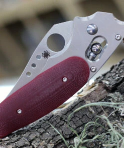 Cheap ❤️ Spyderco Knives Spyderco Viele Phoenix Red Sprint Run C114GPRD, 3.05 Satin VG-10 Plain Blade, G-10 Handle 🛒 -Automatic Knives shop C114GPRD.1 98226.1615412078