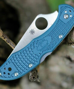 Cheap 🌟 Spyderco Knives Spyderco Delica K390 Lightweight C11FPK390, 2.90" K390 Steel Plain Blade, Blue FRN Handle 🎉 -Automatic Knives shop C11FPK390.2 88881.1597433136