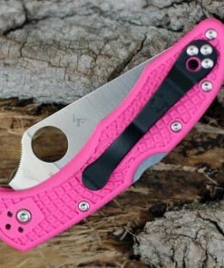 Discount 🎁 Spyderco Knives Spyderco Delica 4 FRN Pink C11FPPNS30V, 2.90" CPM S30V Satin Plain Blade, Pink FRN Handle 😍 -Automatic Knives shop C11FPPNS30V.2 88059.1609362624