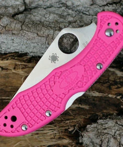 Discount 🎁 Spyderco Knives Spyderco Delica 4 FRN Pink C11FPPNS30V, 2.90" CPM S30V Satin Plain Blade, Pink FRN Handle 😍 -Automatic Knives shop C11FPPNS30V.3 99746.1609362624